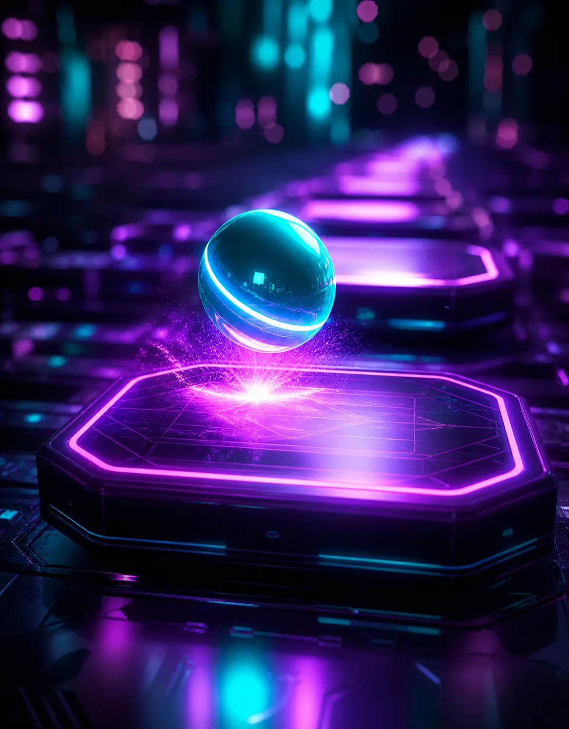 Fundo Neon